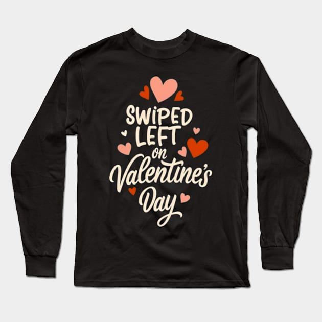 Single Valentine Long Sleeve T-Shirt by Neon Galaxia